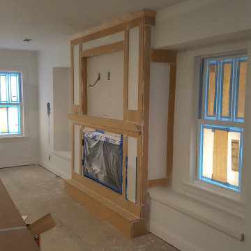 St Louis Park custom mantle and fireplace surround