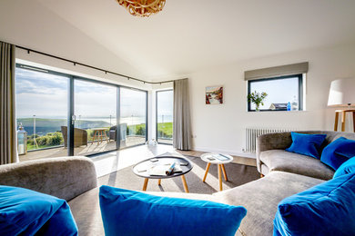 Photo of a beach style living room in Cornwall.