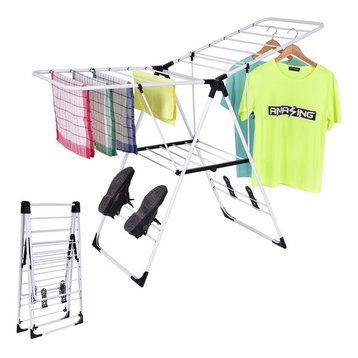 Costway Laundry Clothes Storage Drying Rack Folding Dryer Hanger Heavy Duty