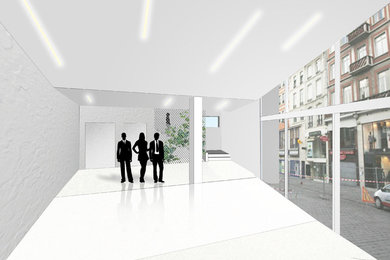 hall d'entrée d'un immeuble de bureaux à Lille - version white
