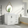 Huntington 42" Single Bathroom Vanity Set, White