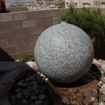 Carved Sphere Fountain