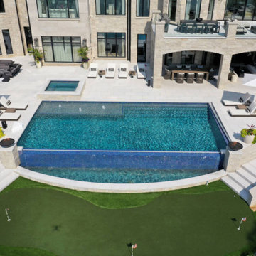 Valparaiso, IN Custom Infinity Edge Pool & Spa