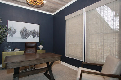 Transitional home office photo in Denver
