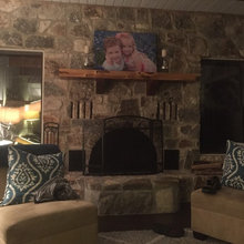 living room   fireplace
