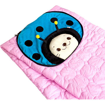 Sirotan - Ladybug Blue Blanket Pillow Cushion / Travel Blanket (39.4"-59.1")