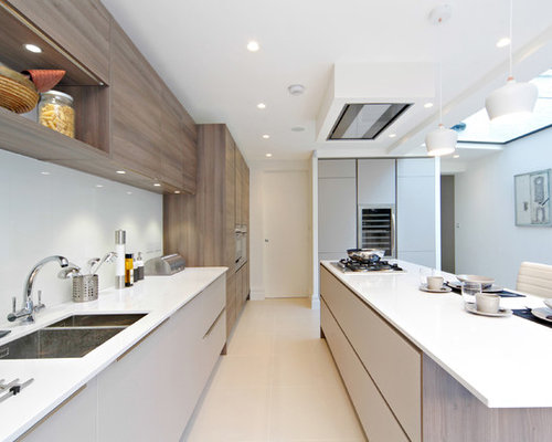 Kitchen with Gray Backsplash Design Ideas & Remodel Pictures | Houzz