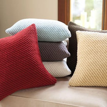 brown and cream pillows