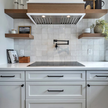 Transitional Kitchen Remodel with Two Tone White Oak