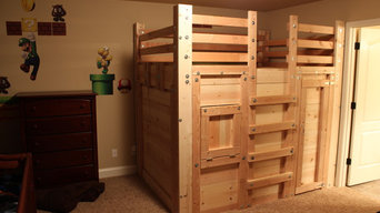 The Bed Fort Locked Up - Built From Queen Loft Bed Plans