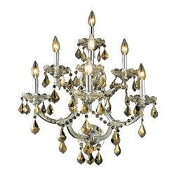 Elegant Lighting - Elegant Lighting 2800W7C-GT/SS Wall Sconce Maria Theresa - Ceiling Lighting