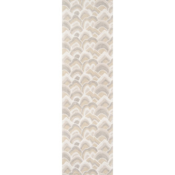 Madcap Cottage by Momeni Embrace Cloud Club Taupe Runner 2'3"x8'