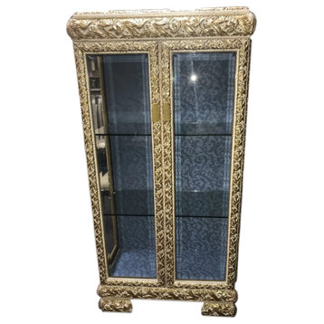 Infinity Lighted Two Door Curio China Cabinet