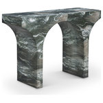 Meridian Furniture - Pomezia Finished Console Table, Green, Marble Finish - Indulge in the allure of the Green Pomezia Marble Finish Console Table by Meridian Furniture. Its captivating design and luxurious Green finish elevate any space with effortless elegance. Crafted with precision and durability in mind, this stunning piece becomes the focal point of gatherings, fostering moments of connection and warmth. Embrace sophistication and style with the Pomezia Marble Finish Console Table, a testament to exquisite taste and timeless beauty.