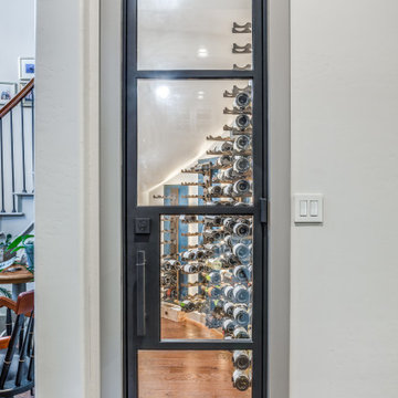 Curved Understairs Wine Cellar