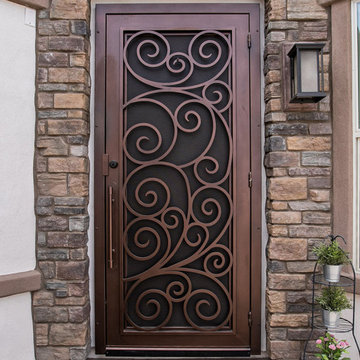 Barcelona Iron Security Door & Iron Handle