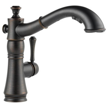 Delta Cassidy Single Handle Pull-Out Kitchen Faucet, Venetian Bronze
