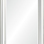 Renwil Inc - Renwil Inc MT2219 Hawkwell - 40" Rectangular Mirror - Beveled details bring a fairytale-like quality to this glamorous glass mirror while a subtle silver leaf finish wood frame adds an organic touch. Mounted above an entryway table or bench itG��s sure to make a bold impression.  Medium  Rectangle  33 x 23  Mounting Direction: Both WaysHawkwell 40" Rectangular Mirror Mirror/Sliver Leaf *UL Approved: YES *Energy Star Qualified: n/a  *ADA Certified: n/a  *Number of Lights:   *Bulb Included:No *Bulb Type:No *Finish Type:Mirror/Sliver Leaf