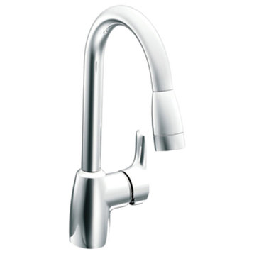 Moen CFG CA42519 Single Handle Pullout Kitchen Faucet, Chrome