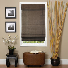 Espresso roman shade