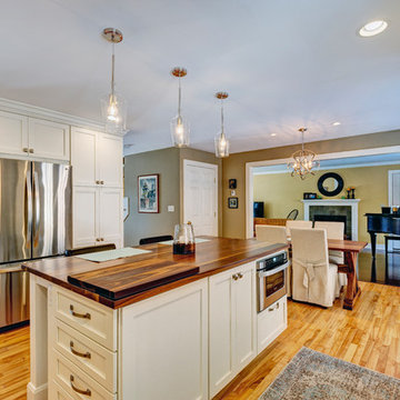 White Shaker Beauty featuring Candlelight Cabinetry