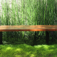 bench top of retaining wall