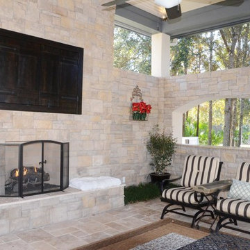 French Country Courtyard