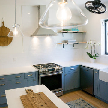 New England Style Denver Bungalow Remodel Custom Lighting