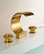Solid Brass Gold Chrome Bathroom Sink Faucet
