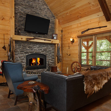 Log Cabin Living with Extreme Outdoor Living Area