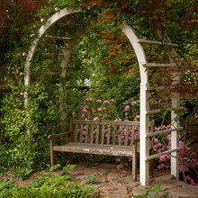 Pergola with bench