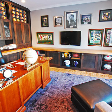 Home office with sports accents