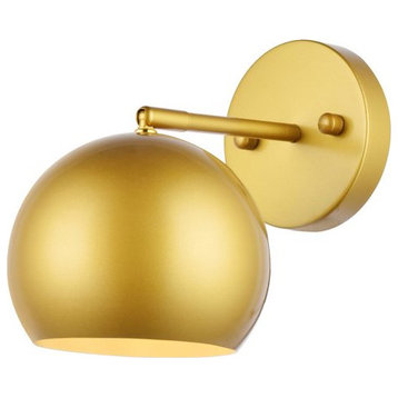 Othello 1-Light Wall Sconce in Brass