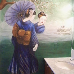 Geisha Mural - Paintings