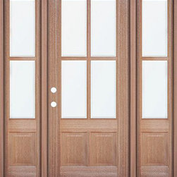 HCO 4 Lite Single Mahogany with Sidelights - Front Doors