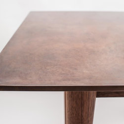 Jack Trench Bespoke Furniture - Copper & Walnut Table - Desks & Writing Bureaus