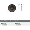 Amerock Revitalize 1-1/4" 32 mm Diameter Cabinet Knob, Oil Rubbed Bronze