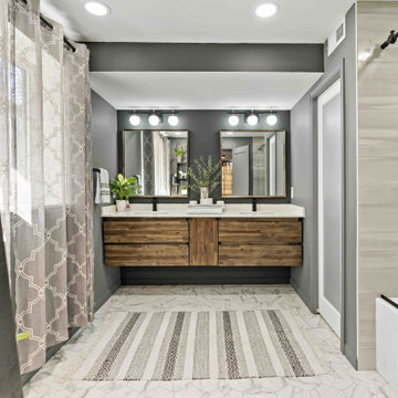 Sterling Basement Transformed into Cozy and Functional Primary Suite