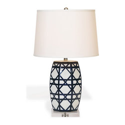 Gazebo Navy Lamp 28" - Table Lamps