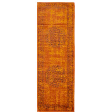 Unique Loom Terracotta Imperial Cypress 2' 0 x 6' 0 Runner Rug