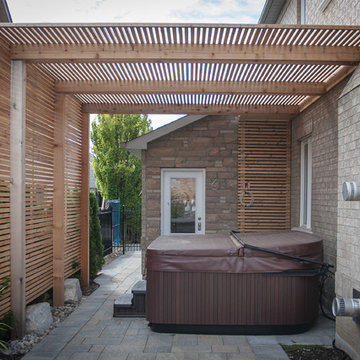 Modern carpentry - hot tub enclosure