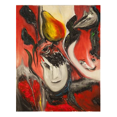 Adam and Eve over the pear