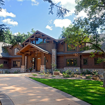 Sandpoint Lodge by Wisconsin Log Homes
