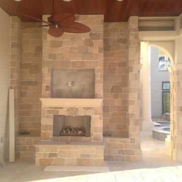 Natural Stone Fireplace