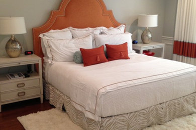 Trendy bedroom photo in Miami