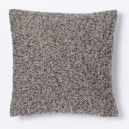 Heathered Boucle Pillow Cover - Platinum - Decorative Pillows