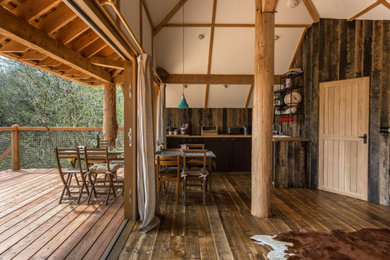 Inspiration for a small rustic terrace in Devon.