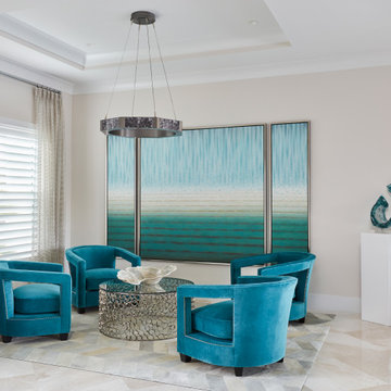 Contemporary Intracoastal Sanctuary Sitting Area