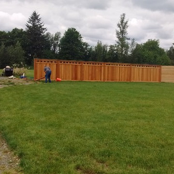 Lexington style 6 ft tall Cedar Fence