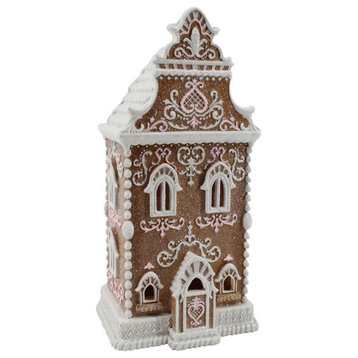December Diamonds Gingerbread House With Led.